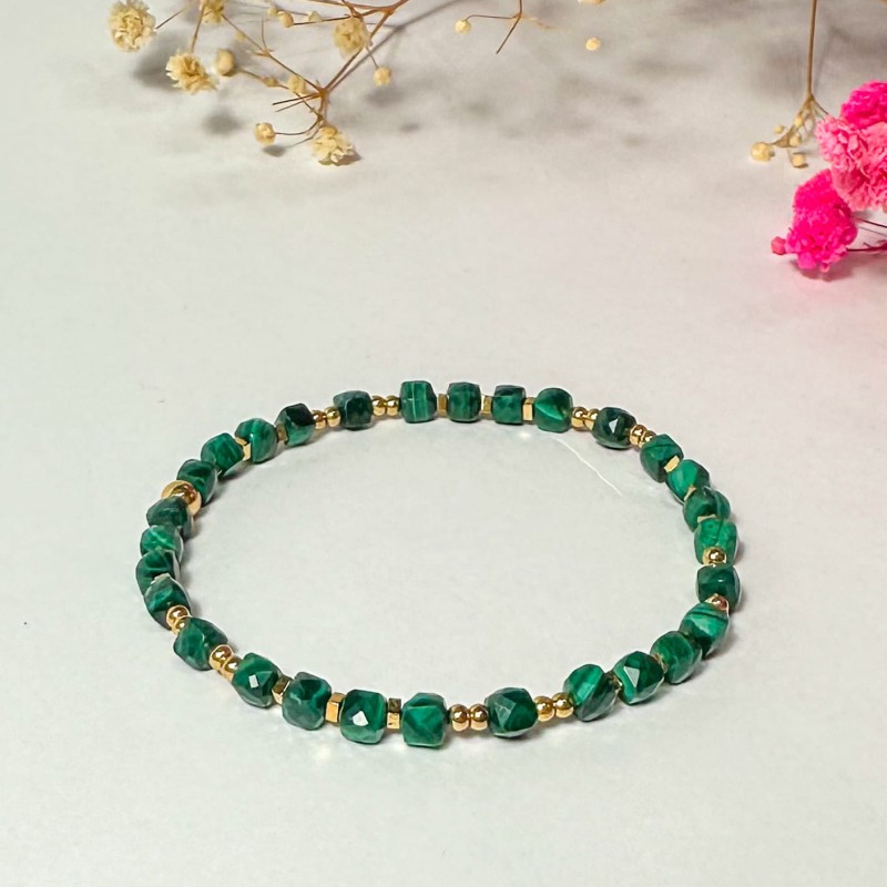 bransoletka z malachitem