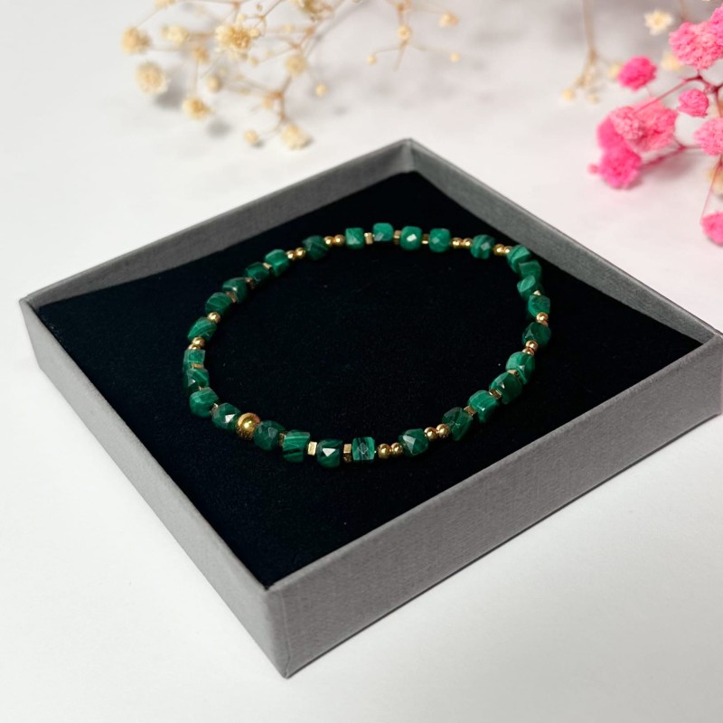 bransoletka z malachitem