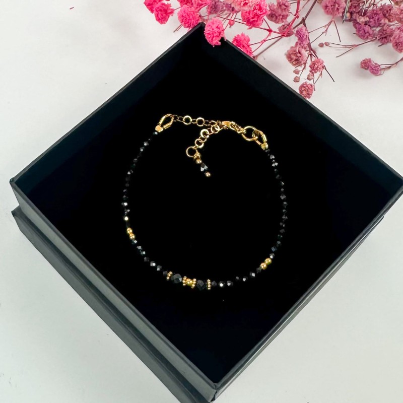 bransoletka z czarnego turmalinu