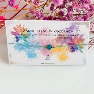 Bransoletka na szczęście na kolorowym sznurku