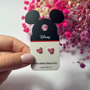 Kolczyki sztyfty - Myszka miki różowe Disney