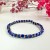 bransoletka na gumce z lapis lazuli